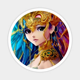 Gold Peacock Princess-1 Magnet